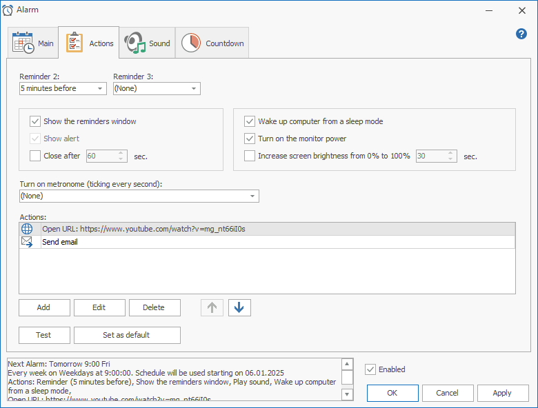 hot alarm clock enable sleep mode windows