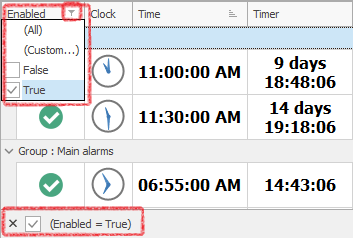 Filter rows by column