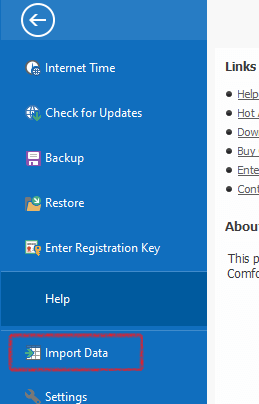 Import Data to Hot Alarm Clock